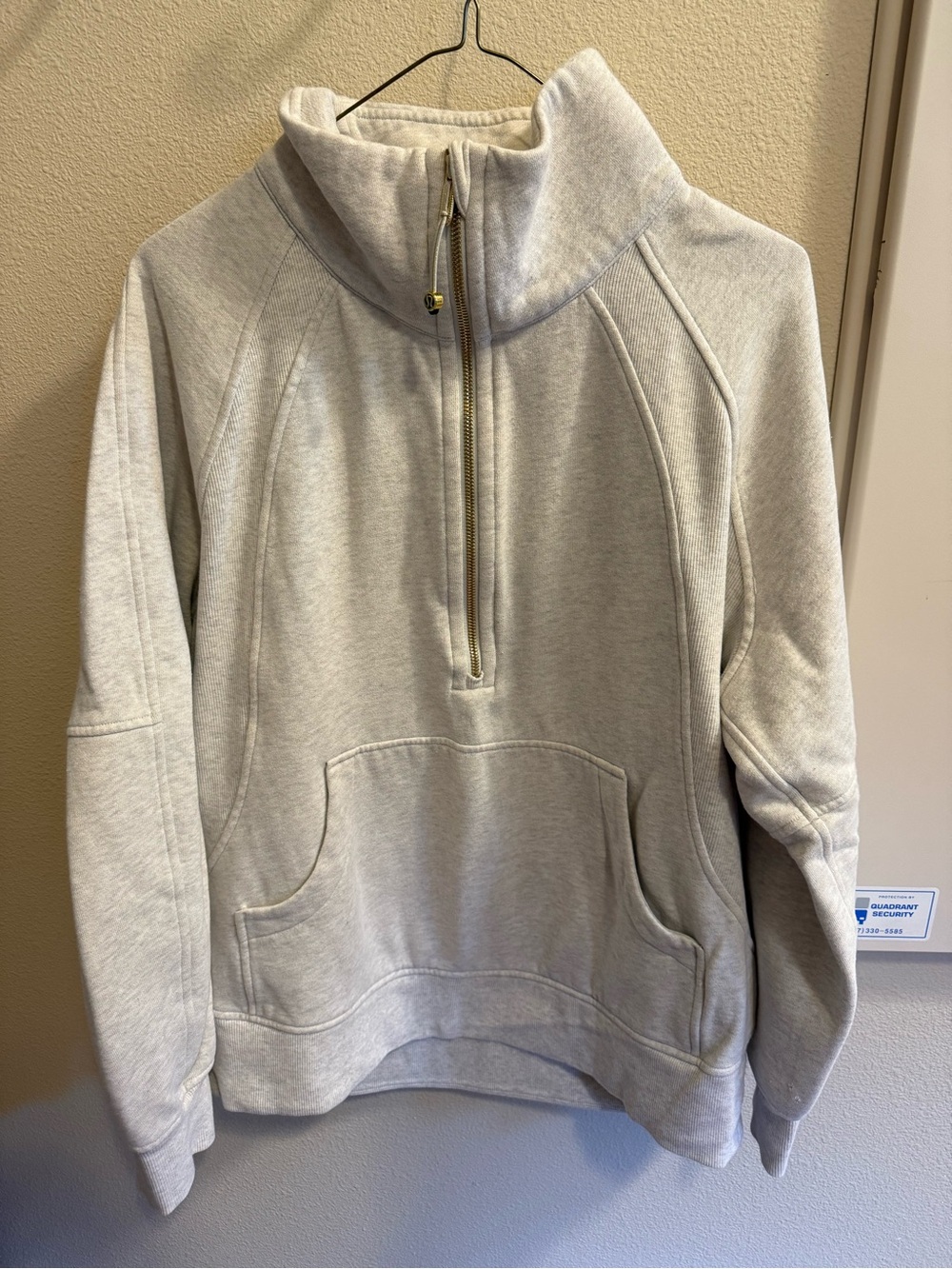 lululemon athletica Women's Light Gray Half-Zip Pullover